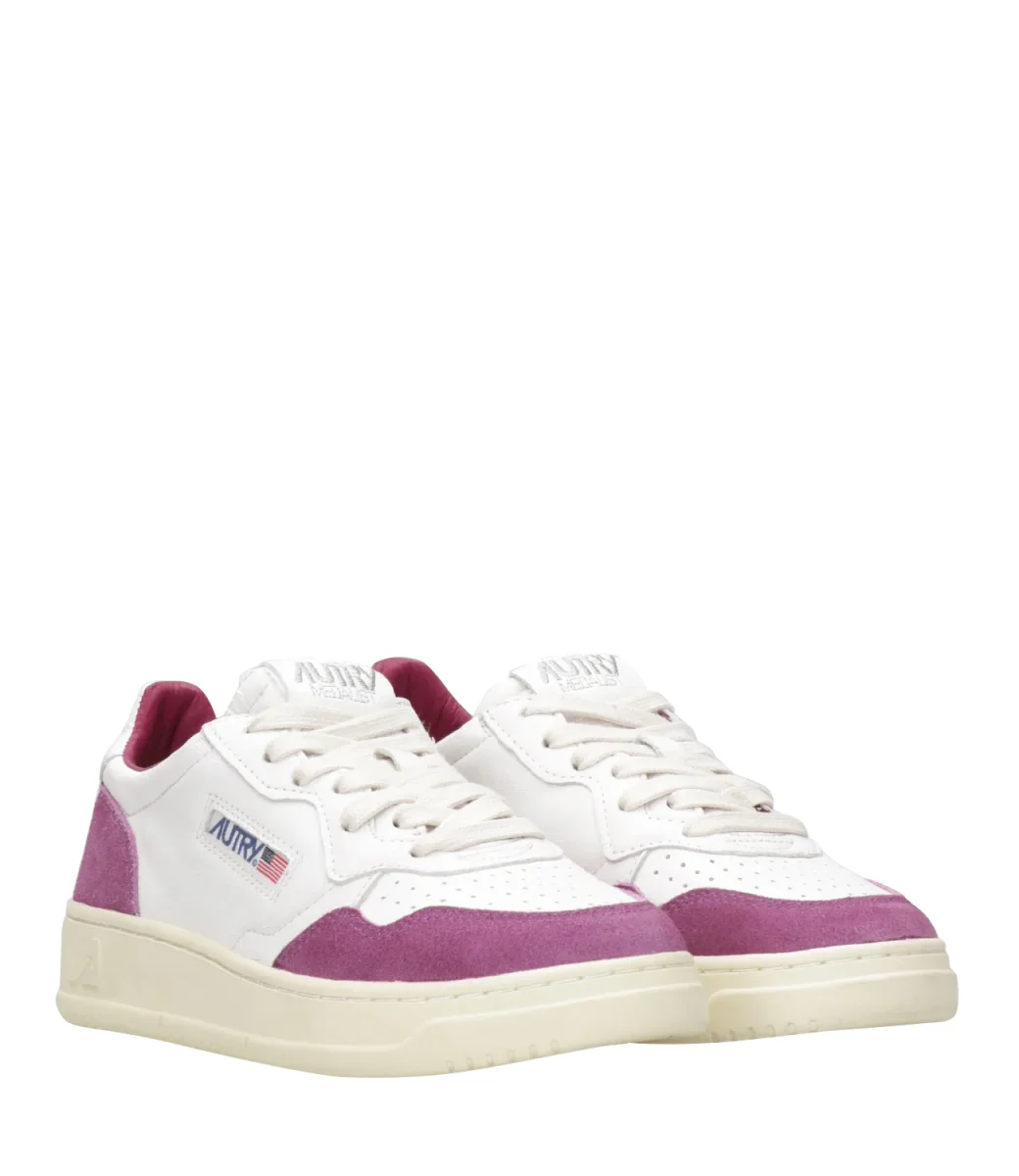 Autry | Sneakers Medalist Low Woman Bianco e Scarlatto - immagine 3