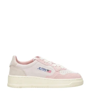 Autry Kids | Sneakers Medalist Low Bianco e Rosa