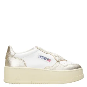 Autry | Sneakers Platform Low Woman Bianca e Oro