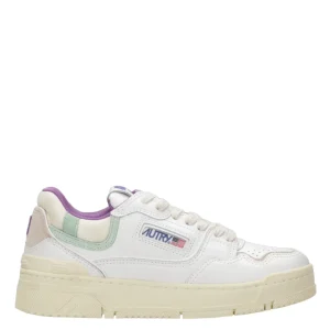 Autry | Sneakers CLC Low Woman Bianca Viola e Verde