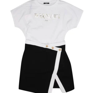 Balmain Kids | Abito Bianco e Nero