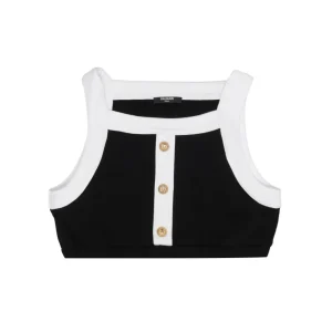 Balmain Kids | Top Nero e Oro