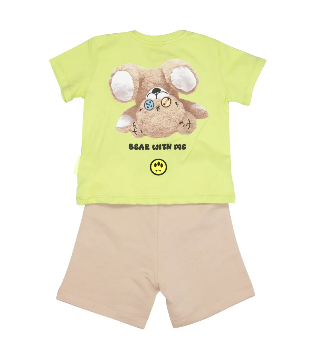 Barrow Kids | Set T-Shirt e Bermuda Lime e Sabbia - immagine 3