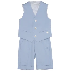 Carlo Pignatelli Junior | Set Gilet e Bermuda Celeste