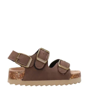 Colors of California Kids | Sandalo 3 Buckles Cognac