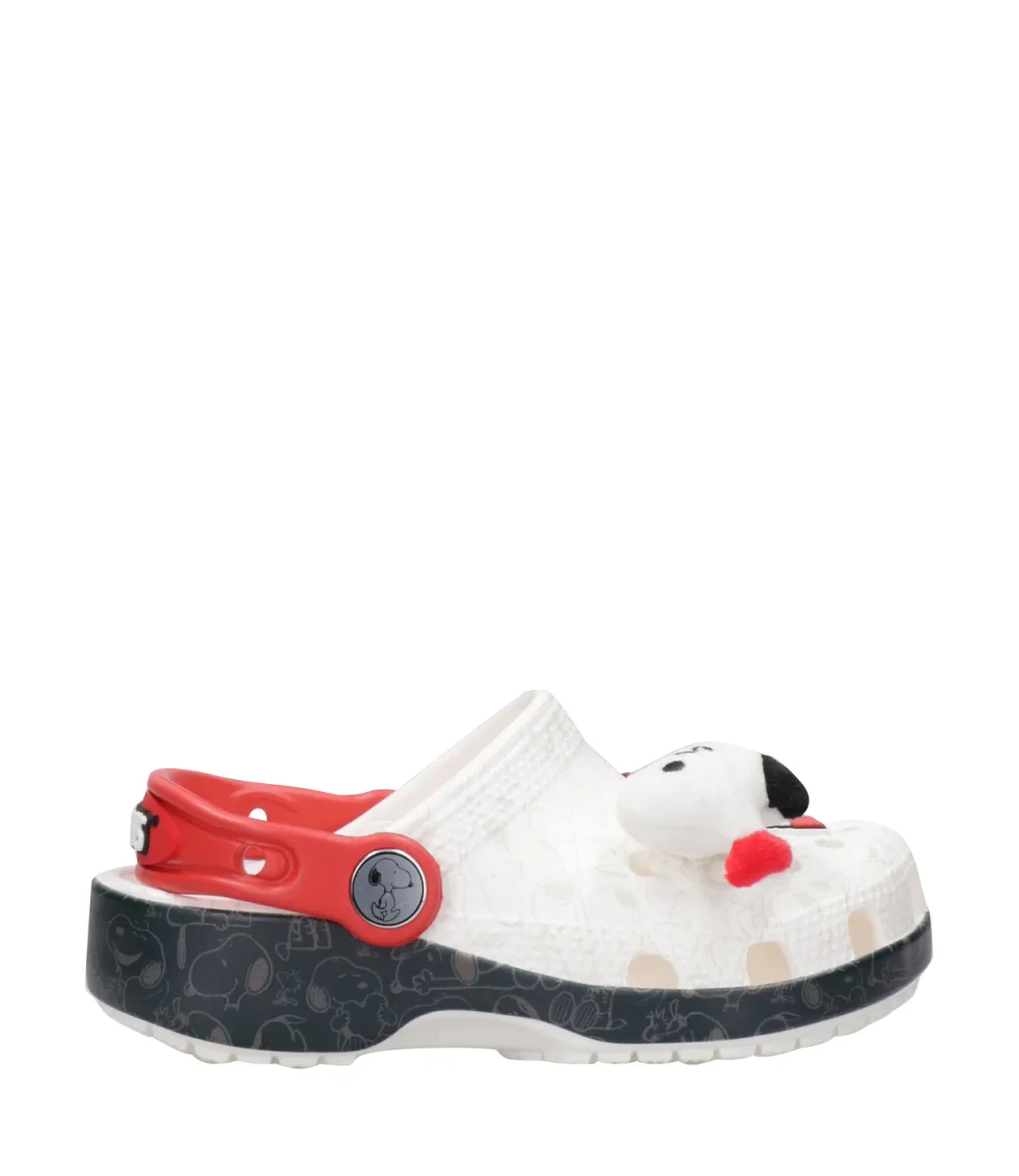 Crocs Kids | Sabot Peanuts Classic Clog T Bianco e Nero