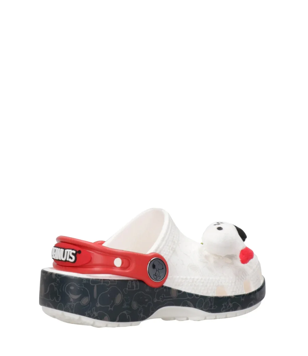 Crocs Kids | Sabot Peanuts Classic Clog T Bianco e Nero - immagine 4