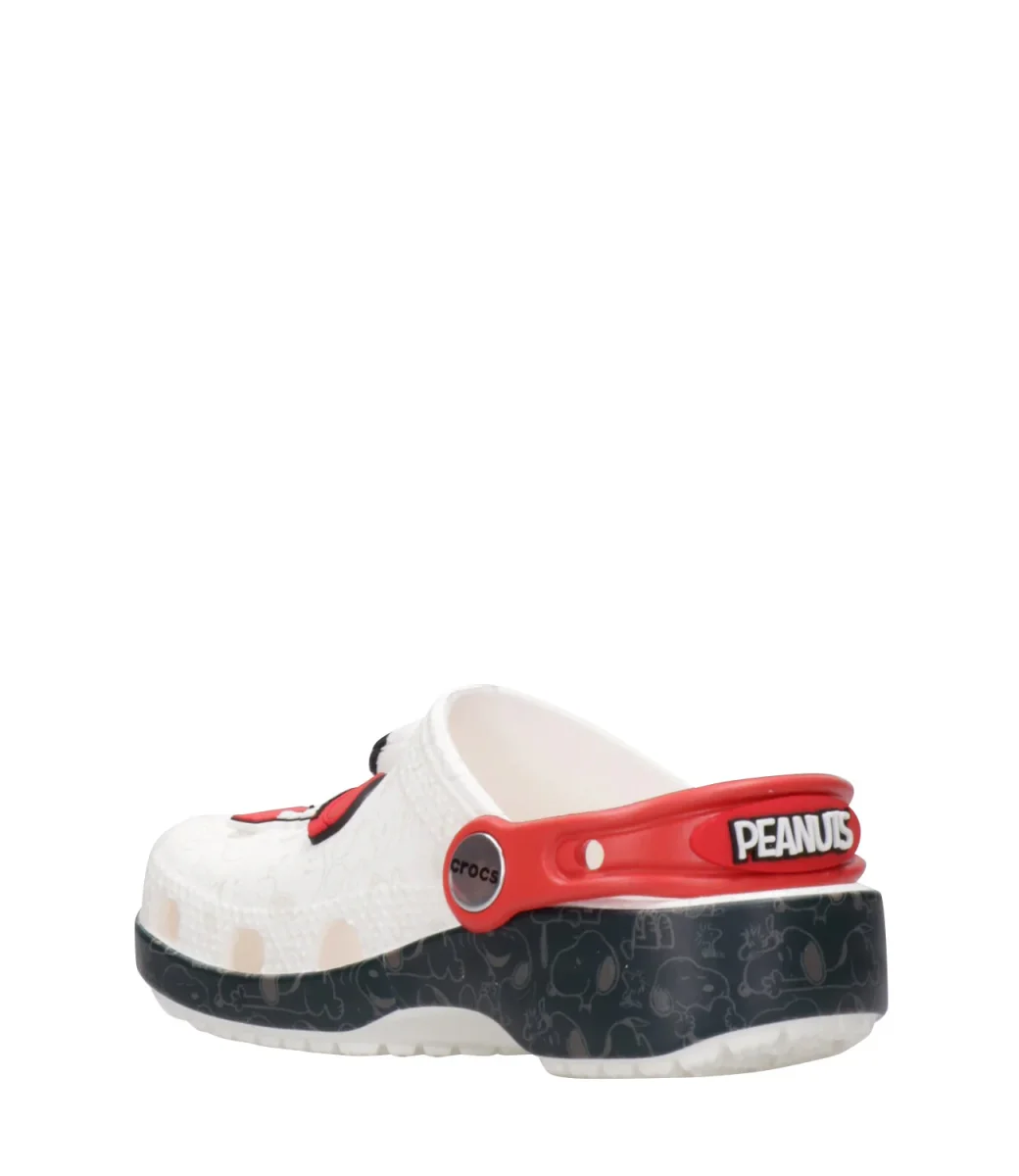 Crocs Kids | Sabot Peanuts Classic Clog T Bianco e Nero - immagine 5