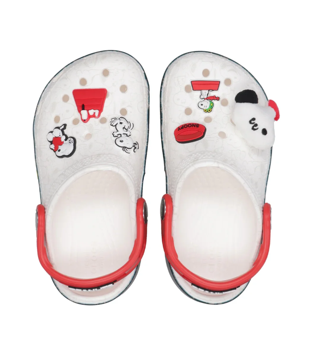 Crocs Kids | Sabot Peanuts Classic Clog T Bianco e Nero - immagine 6