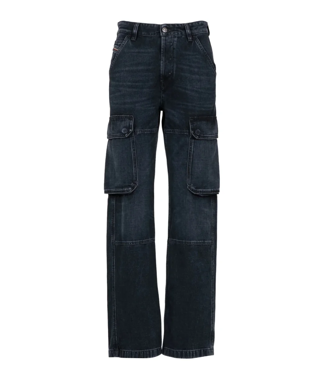Diesel | Jeans D-Pot-Cargo Denim nero - immagine 2