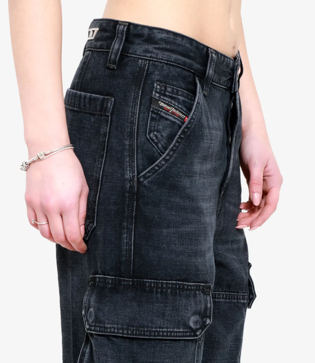 Diesel | Jeans D-Pot-Cargo Denim nero - immagine 5