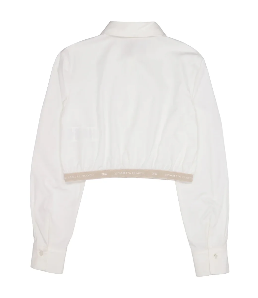 Elisabetta Franchi La Mia Bambina | Camicia Avorio - immagine 3