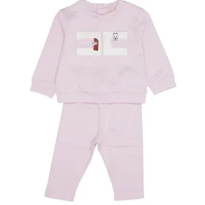 Elisabetta Franchi La Mia Bambina | Set Maglia e Pantalone Rosa baby