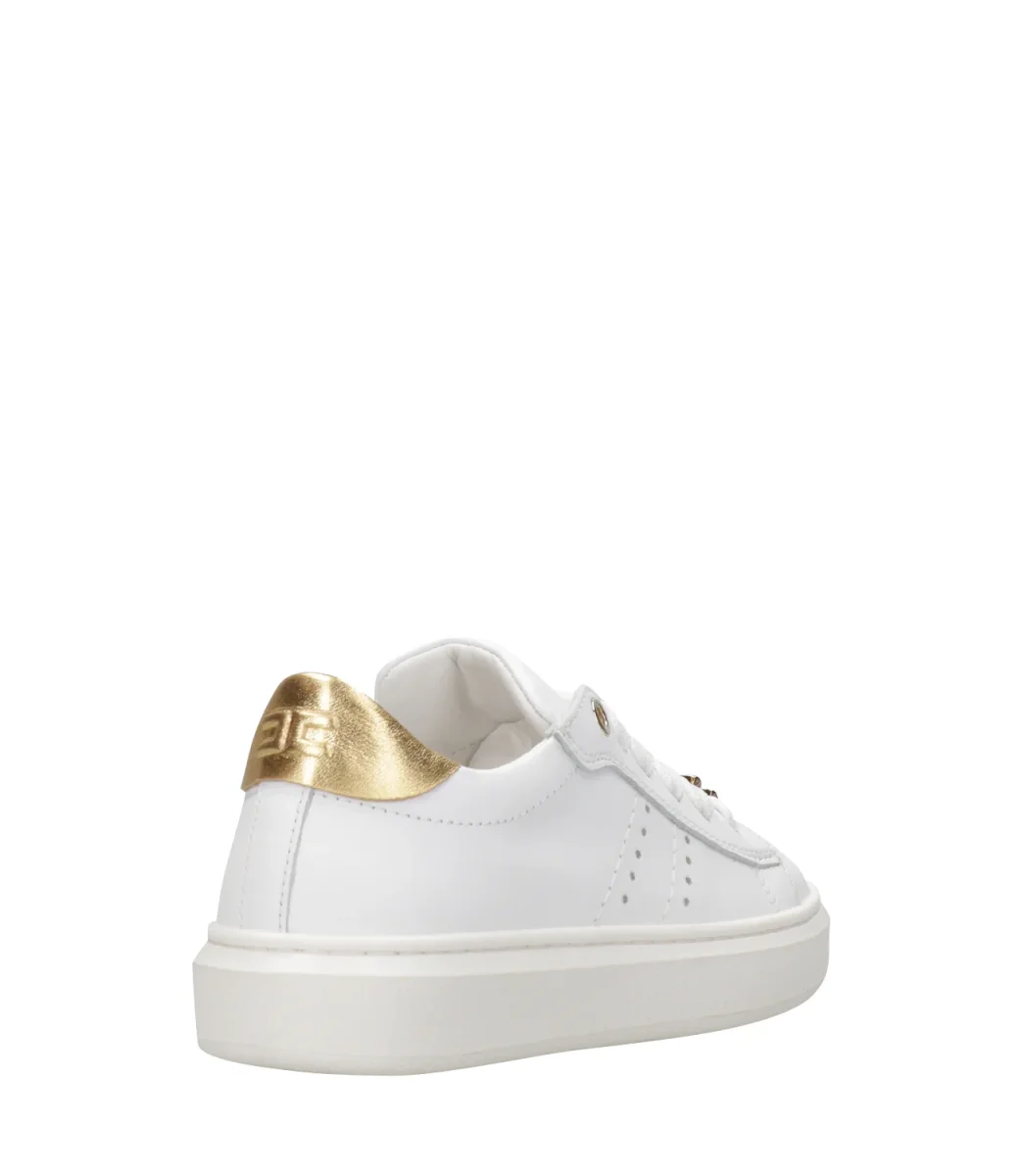 Elisabetta Franchi La Mia Bambina | Sneakers Bianco e Oro - immagine 4