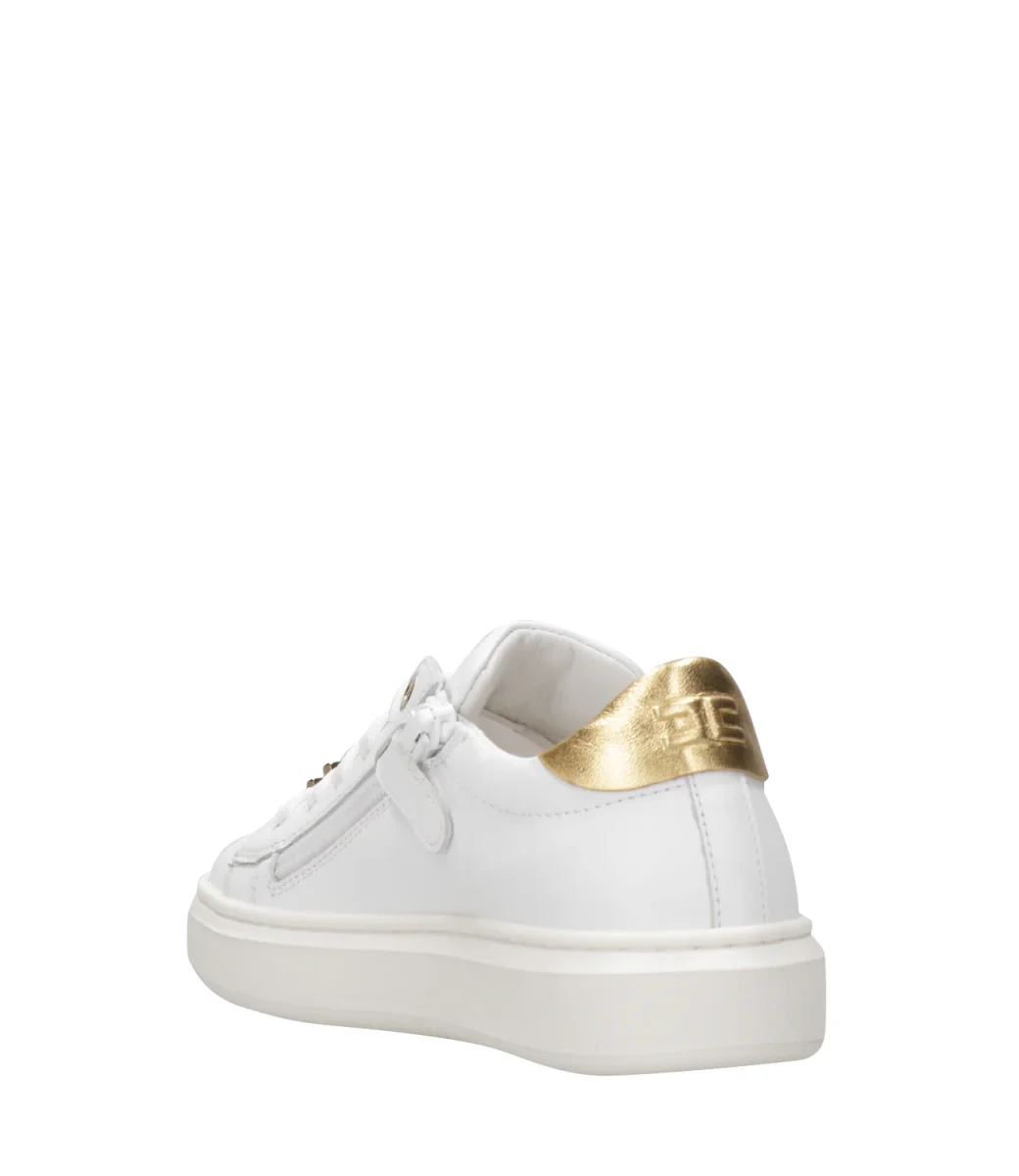 Elisabetta Franchi La Mia Bambina | Sneakers Bianco e Oro - immagine 5