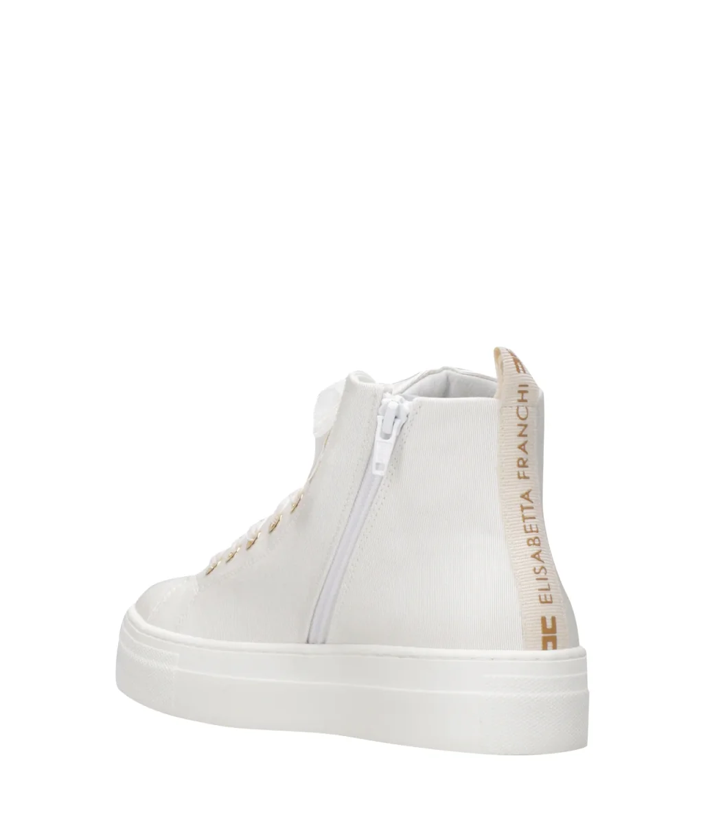 Elisabetta Franchi La Mia Bambina | Sneakers Bianco e Oro - immagine 5