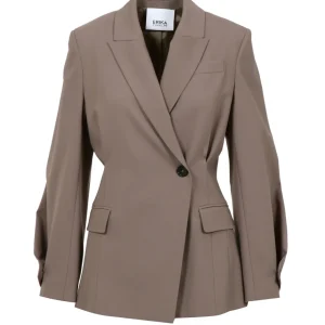 Erika Cavallini |Giacca Giuditta Taupe