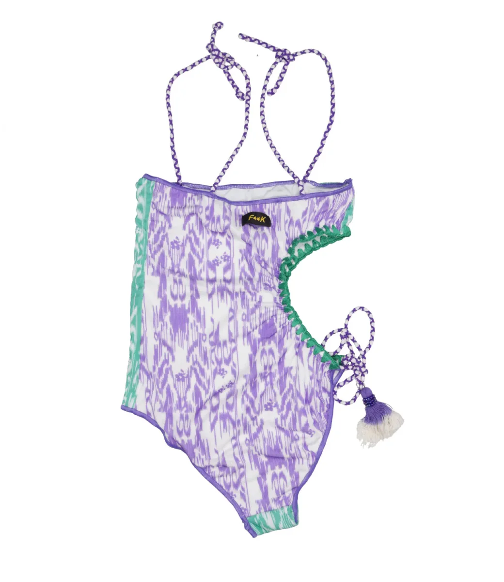 F**K Project Kids | Costume Intero Viola e Verde - immagine 3