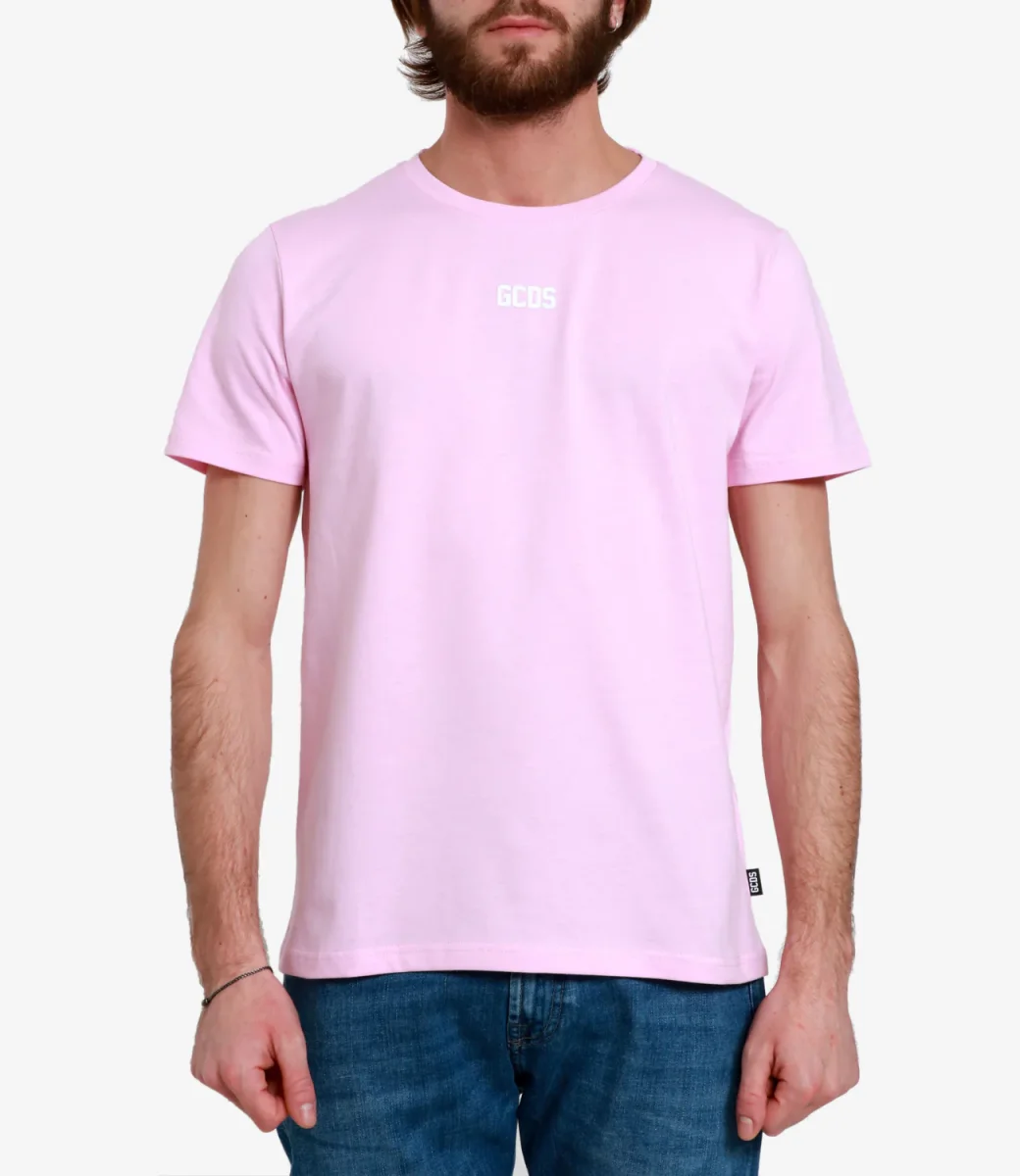 GCDS | T-Shirt Eco Logo Rosa - immagine 3