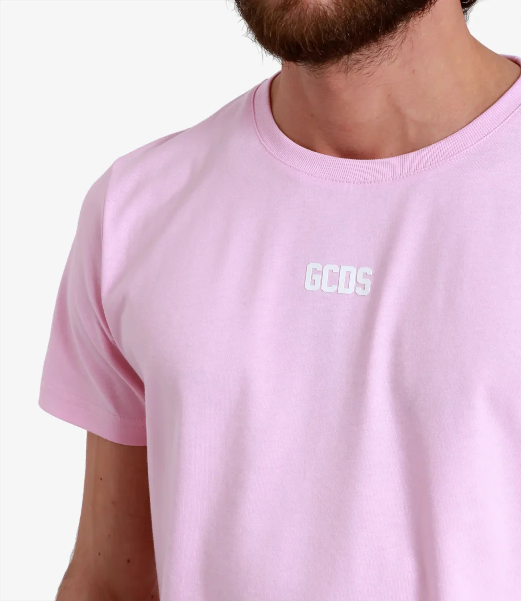 GCDS | T-Shirt Eco Logo Rosa - immagine 5