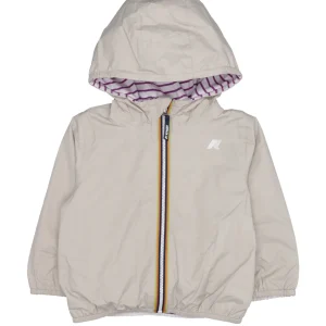 K-Way Kids | Giubbotto Jake Plus 2 Beige Prugna e Bianco