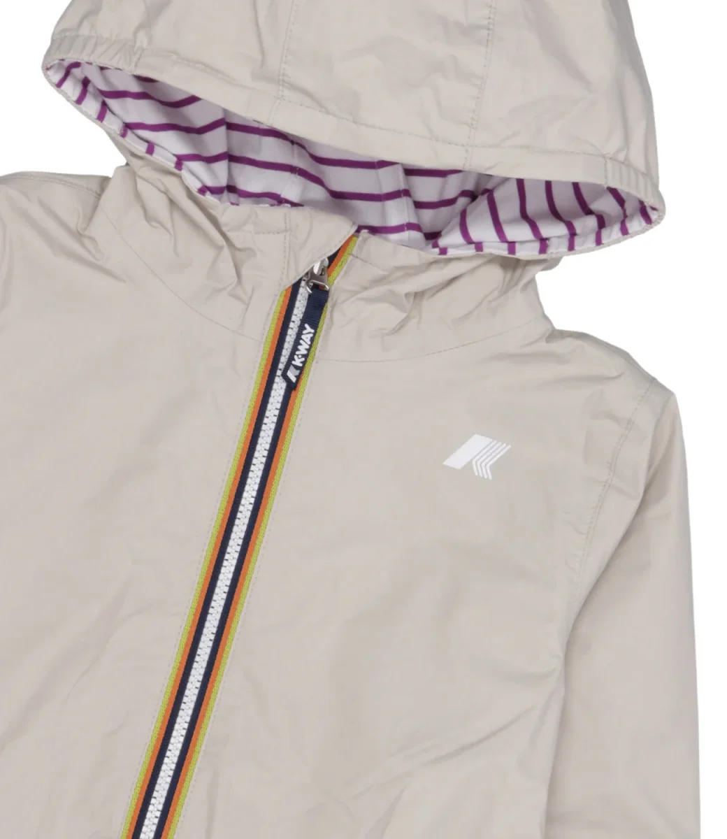 K-Way Kids | Giubbotto Jake Plus 2 Beige Prugna e Bianco - immagine 4