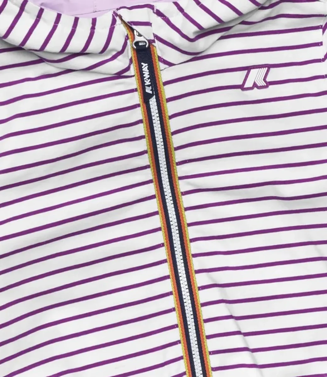 K-Way Kids | Giubbotto Jake Plus 2 Beige Prugna e Bianco - immagine 5