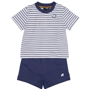 K-Way Kids | Set T-Shirt e Bermuda Bianco e Blu