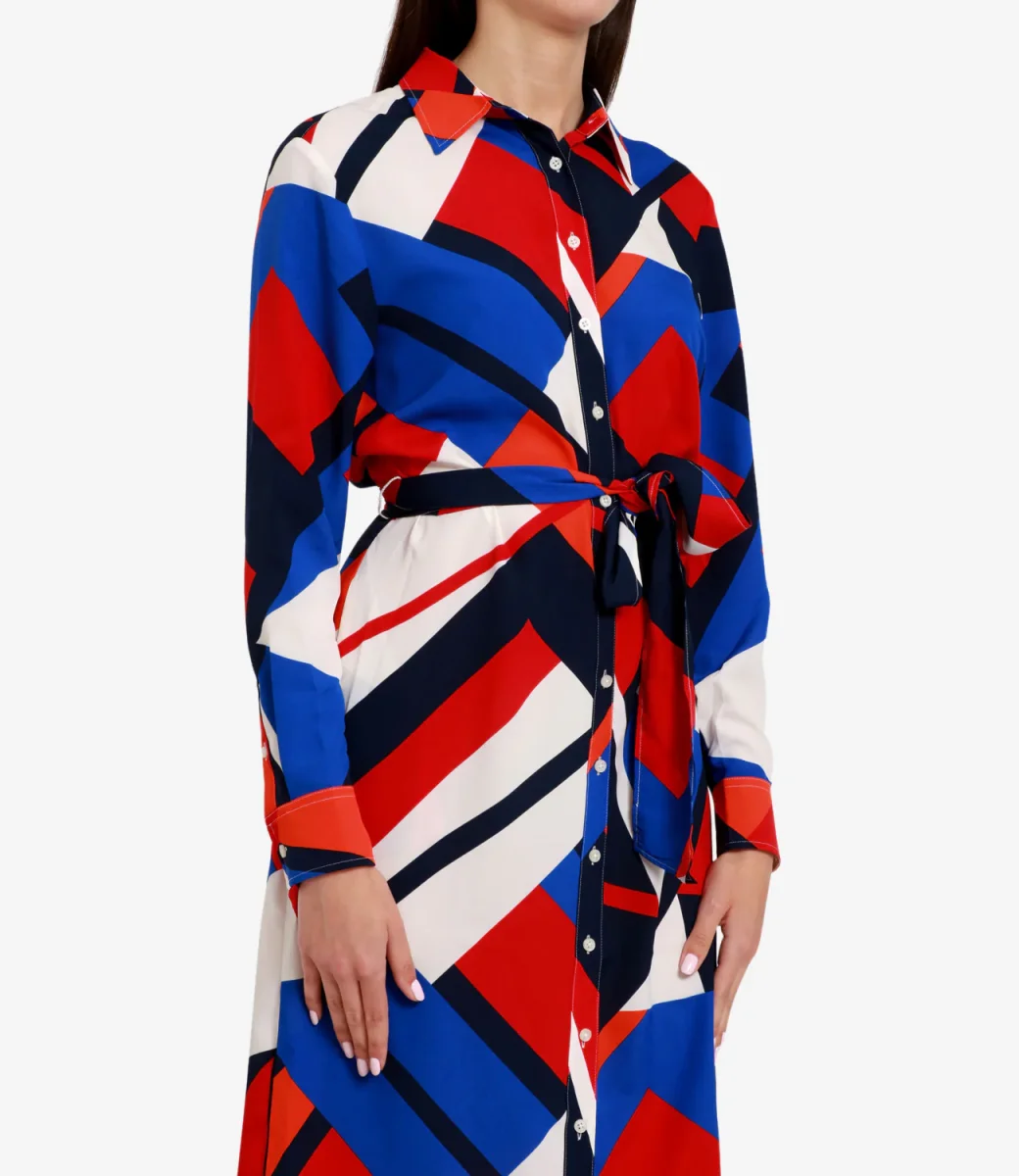 Lauren Ralph Lauren | Abito Shadny Rosso Blu e Azzurro - immagine 5