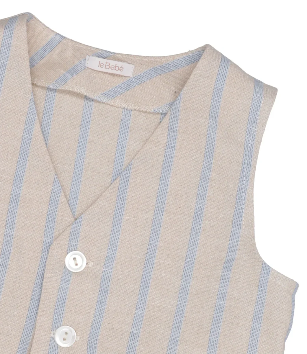 Le Bebè Enfant | Gilet Beige - immagine 4