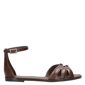 Max Mara | Sandalo Double Flat Noce
