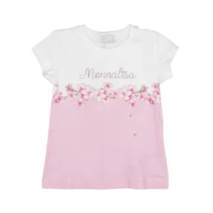 Monnalisa | T-Shirt Rosa e Bianca