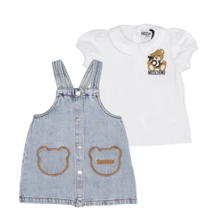 Moschino Baby | Set Abito e Maglia Bianco e Denim