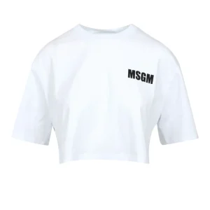 MSGM | T-Shirt Bianco Ottico