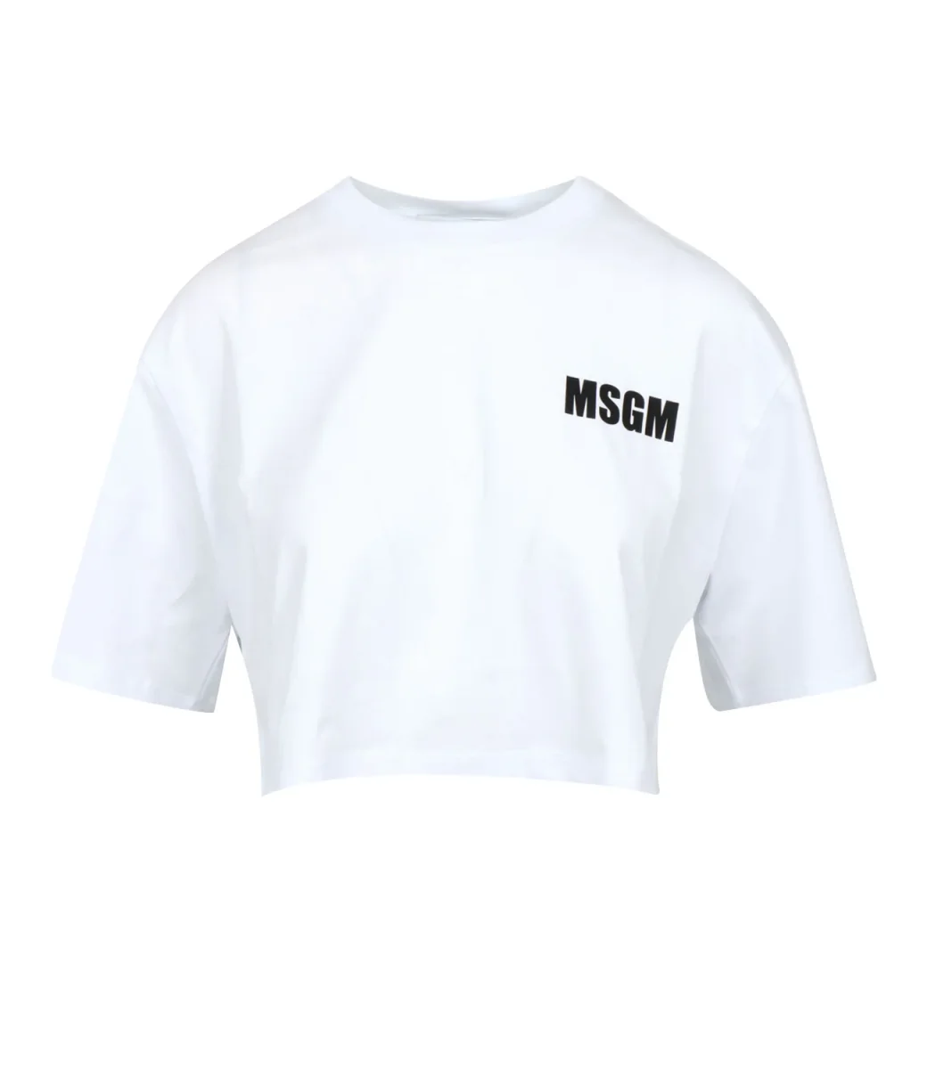 MSGM | T-Shirt Bianco Ottico - immagine 2