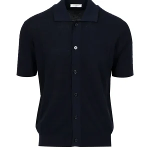 Paolo Pecora | Camicia in maglia Blu navy