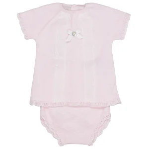 Paz Rodriguez | Set Maglia e Culotte Rosa e Bianco