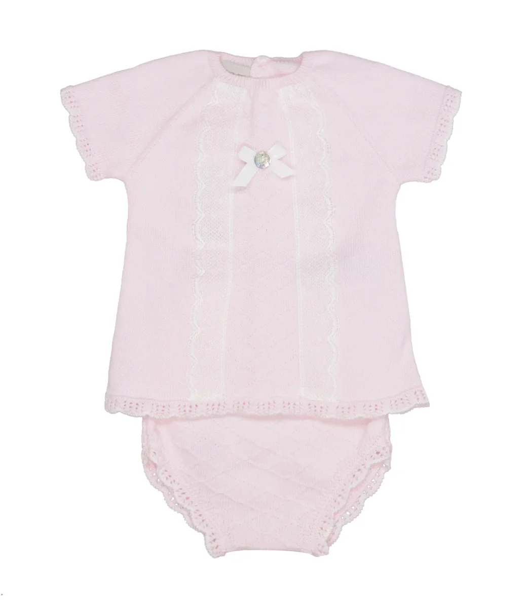 Paz Rodriguez | Set Maglia e Culotte Rosa e Bianco - immagine 2