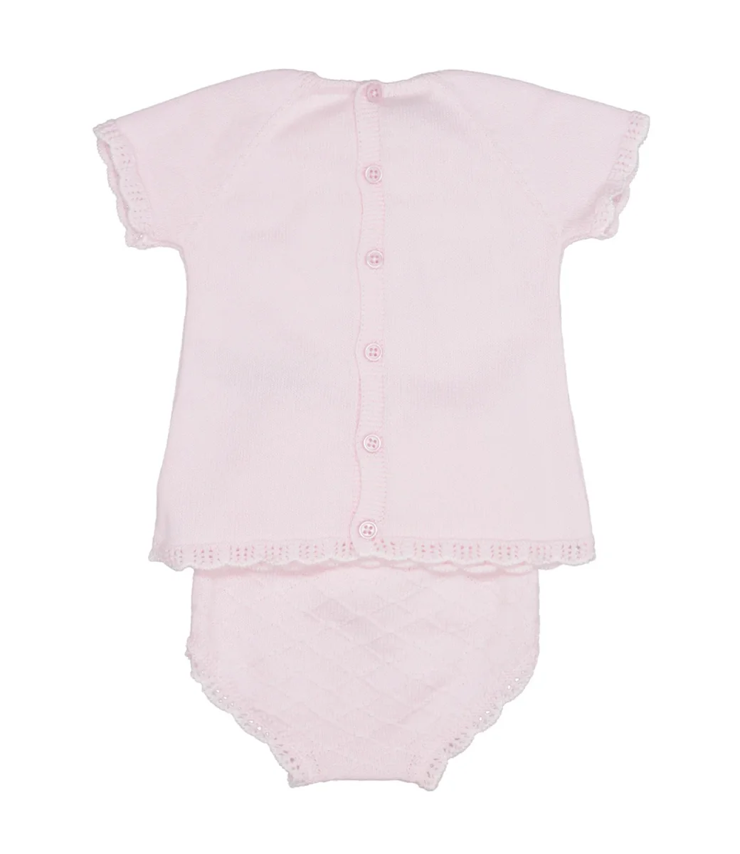 Paz Rodriguez | Set Maglia e Culotte Rosa e Bianco - immagine 3