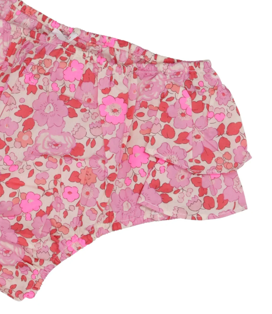 Pesciolino Rosso Kids Beachwear | Coulotte Rosa e Rosso - immagine 4