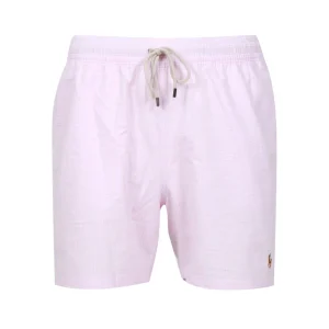 Polo Ralph Lauren | Costume Boxer Traveler Classic Swim Rosa e Bianco