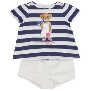 Ralph Lauren Childrenswear | Set T-Shirt e Shorts Bianco e Blu