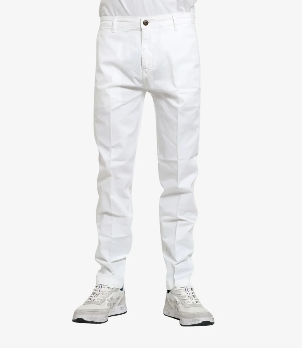 Roy Roger's | Pantalone Chino Smart Bianco - immagine 3