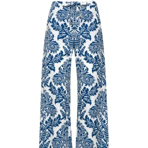 S Max Mara | Pantalone Merano Sabbia e Blu navy