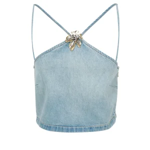 Simona Corsellini | Top Denim chiaro