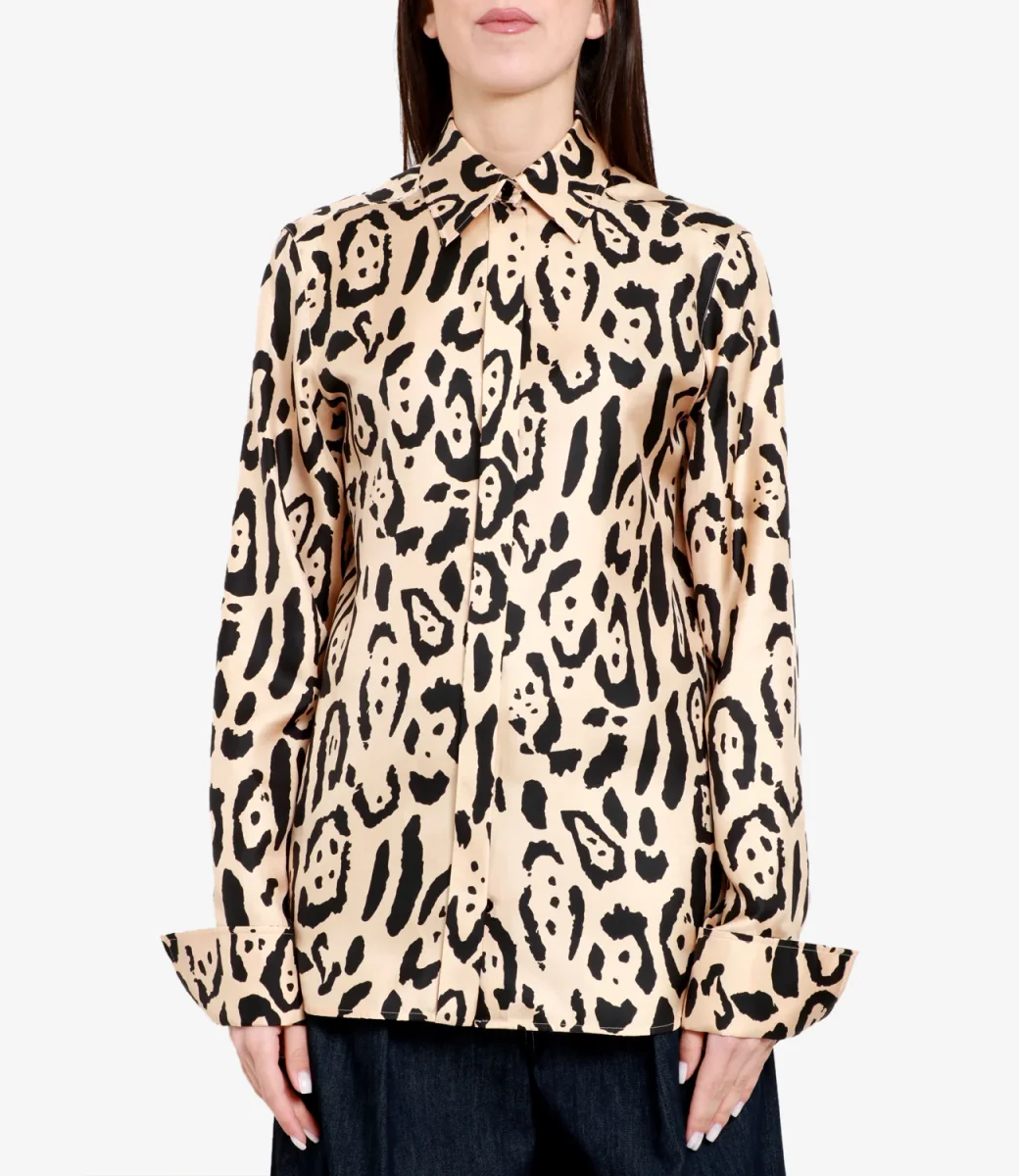Sportmax | Camicia Armony Beige e Nera - immagine 3