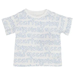 Stella McCartney Kids | T-Shirt Avorio e Celeste