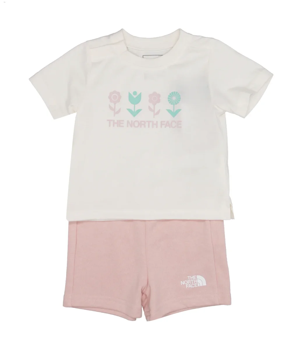 The North Face Kids | Set T-Shirt e Bermuda Bianco e Rosa - immagine 2