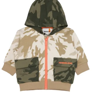 Timberland Kids | Felpa Militare e Sabbia