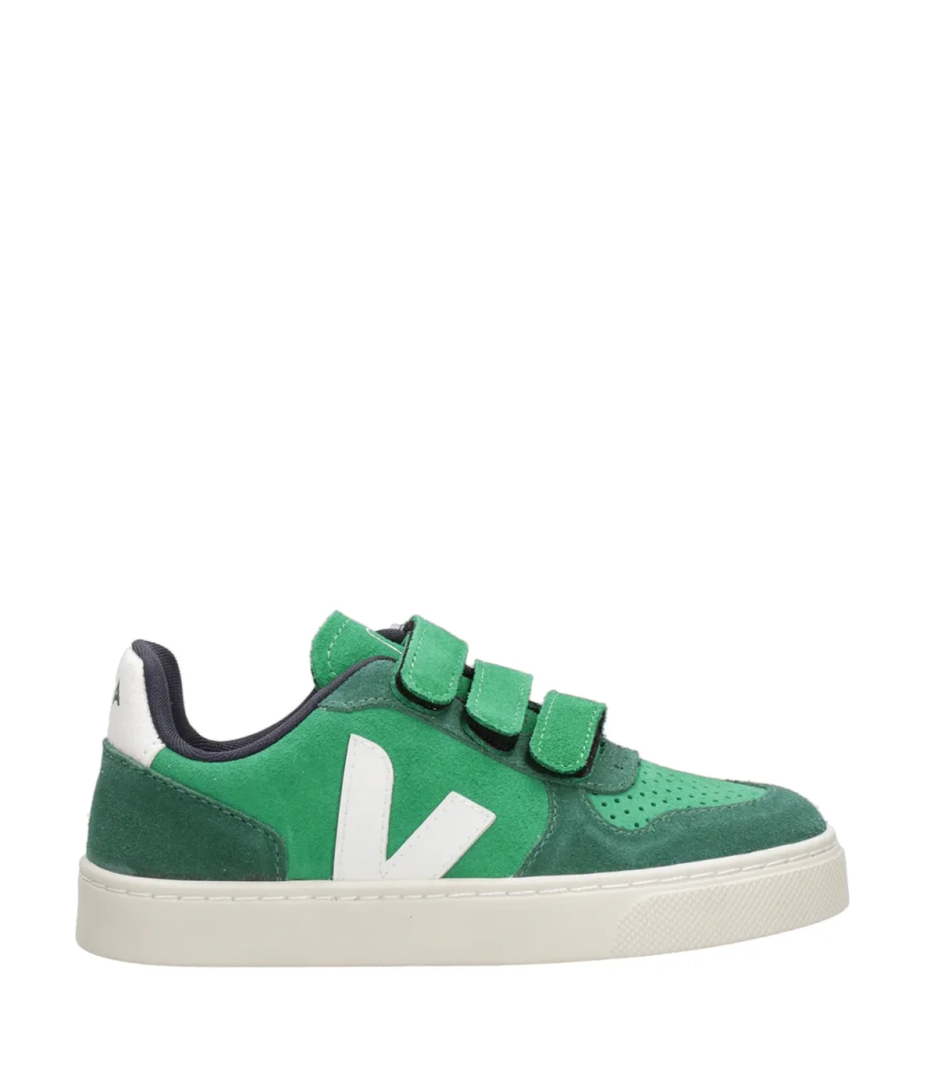 Veja Kids | Sneakers Small V-10 Smeraldo e Bianco